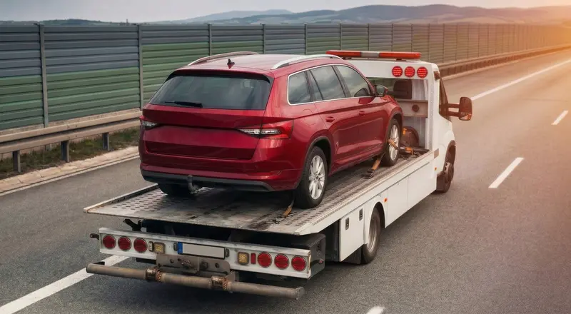 Guincho para carros em Paulista – carro sendo carregado em plataforma